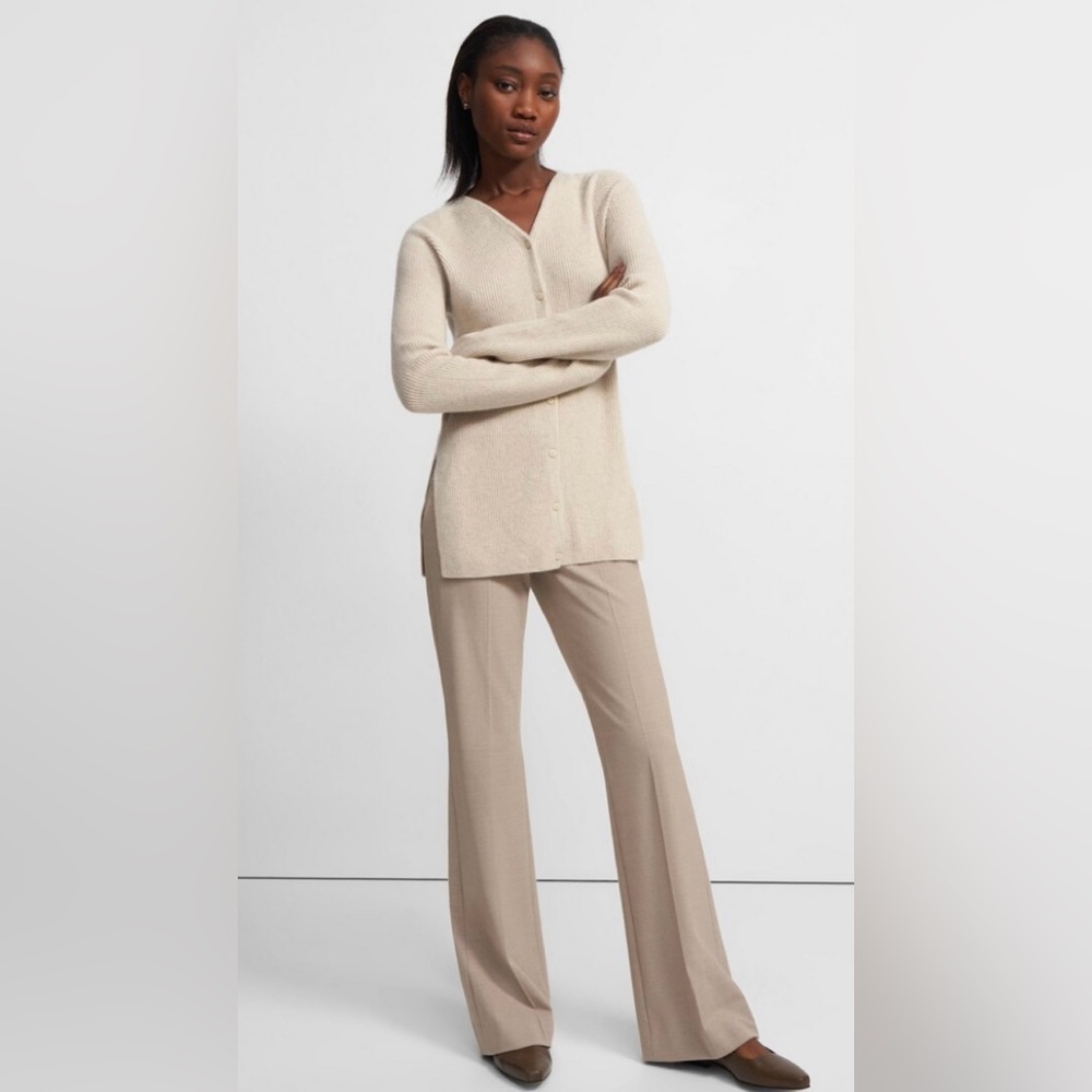 Theory Cashmere Contoured Cardigan